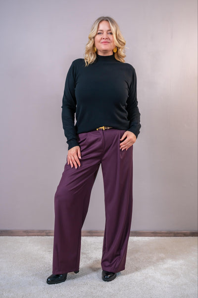 Leichter Strickpullover, schwarz