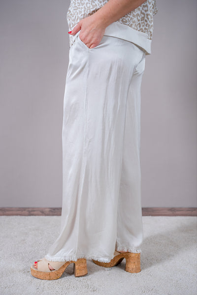 Fließende Hose 'Silk Touch', champagner