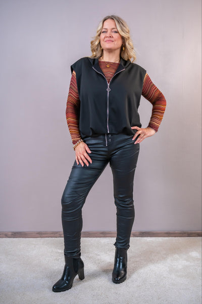 Lässige Kapuzenweste "Urban Style", schwarz
