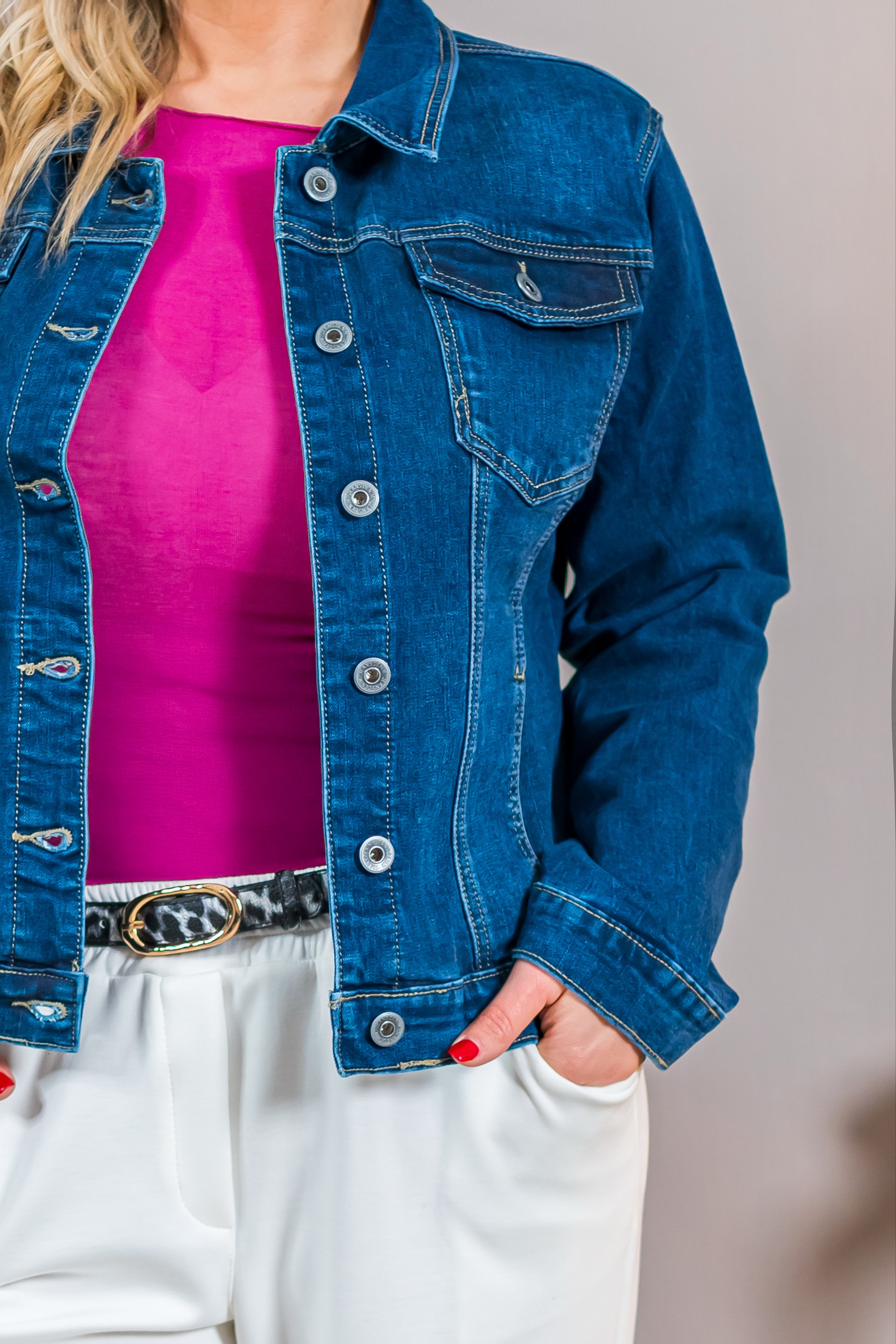 Jeansjacke, dunkelblau