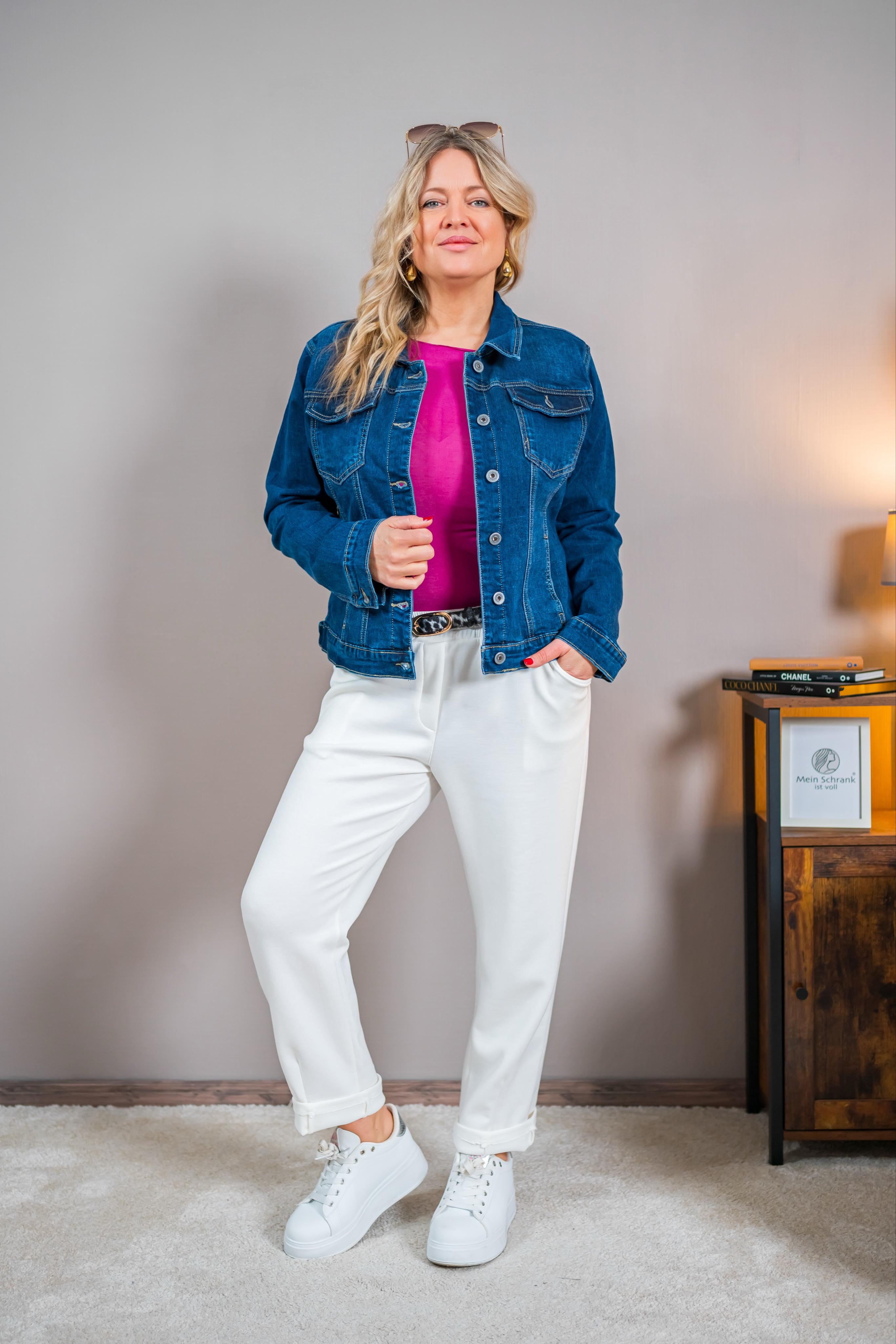 Jeansjacke, dunkelblau