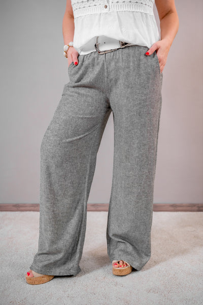 Stylische Hose, schwarz/weiß