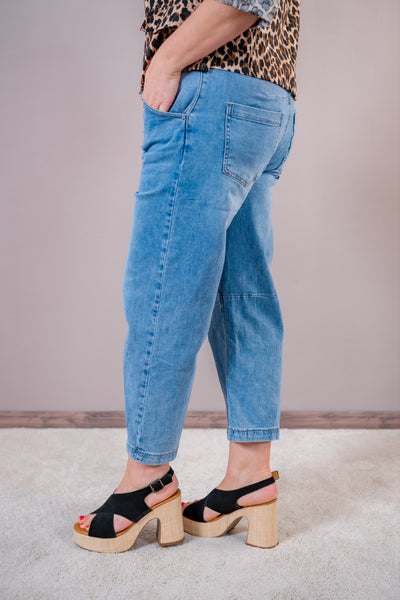 Barrel Jeans, medium blue