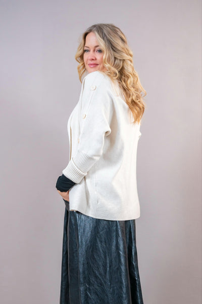 Eleganter Cardigan, creme