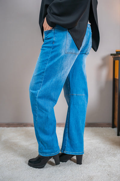 Relaxed Fit Jeans mit leichter Waschung