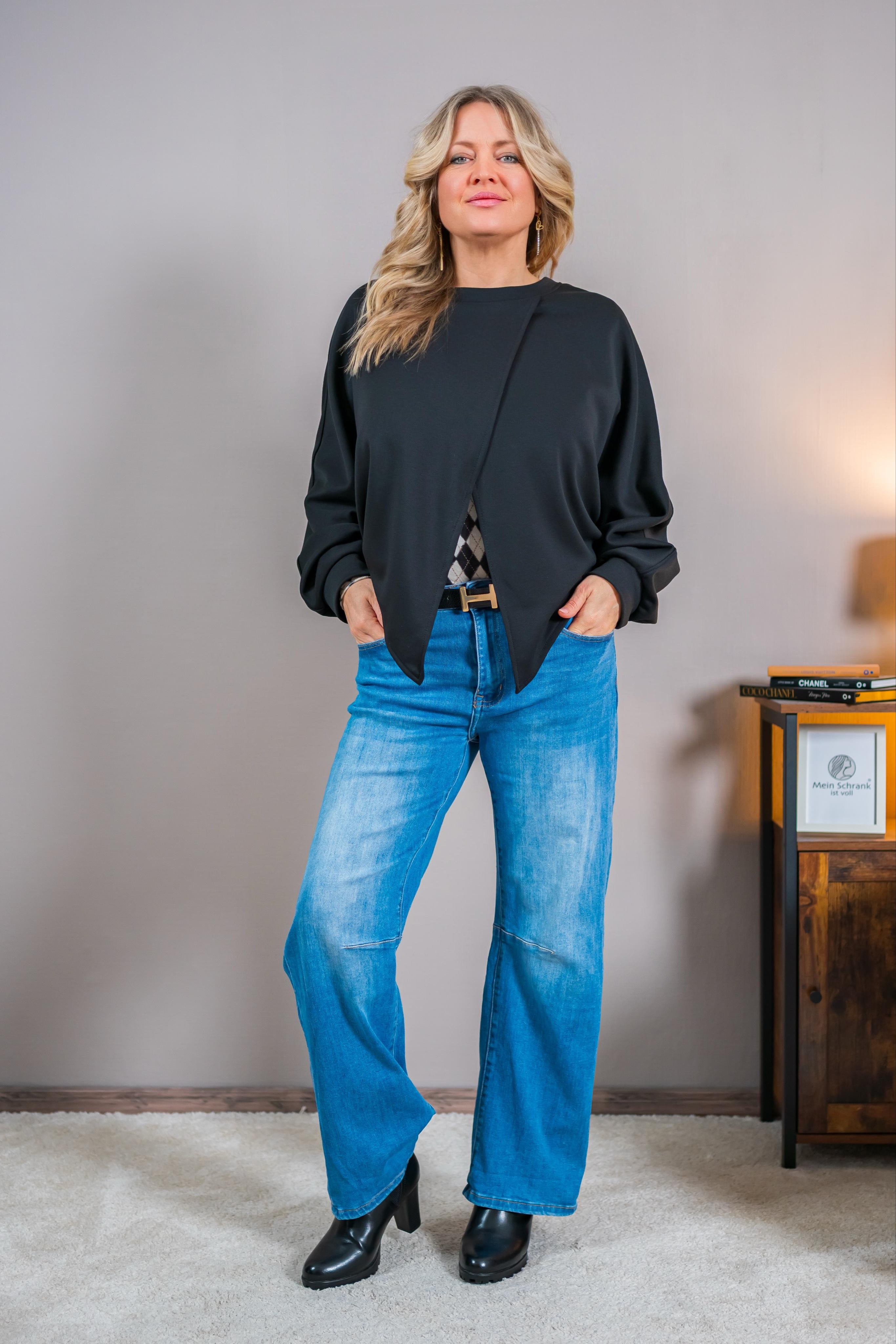 Relaxed Fit Jeans mit leichter Waschung