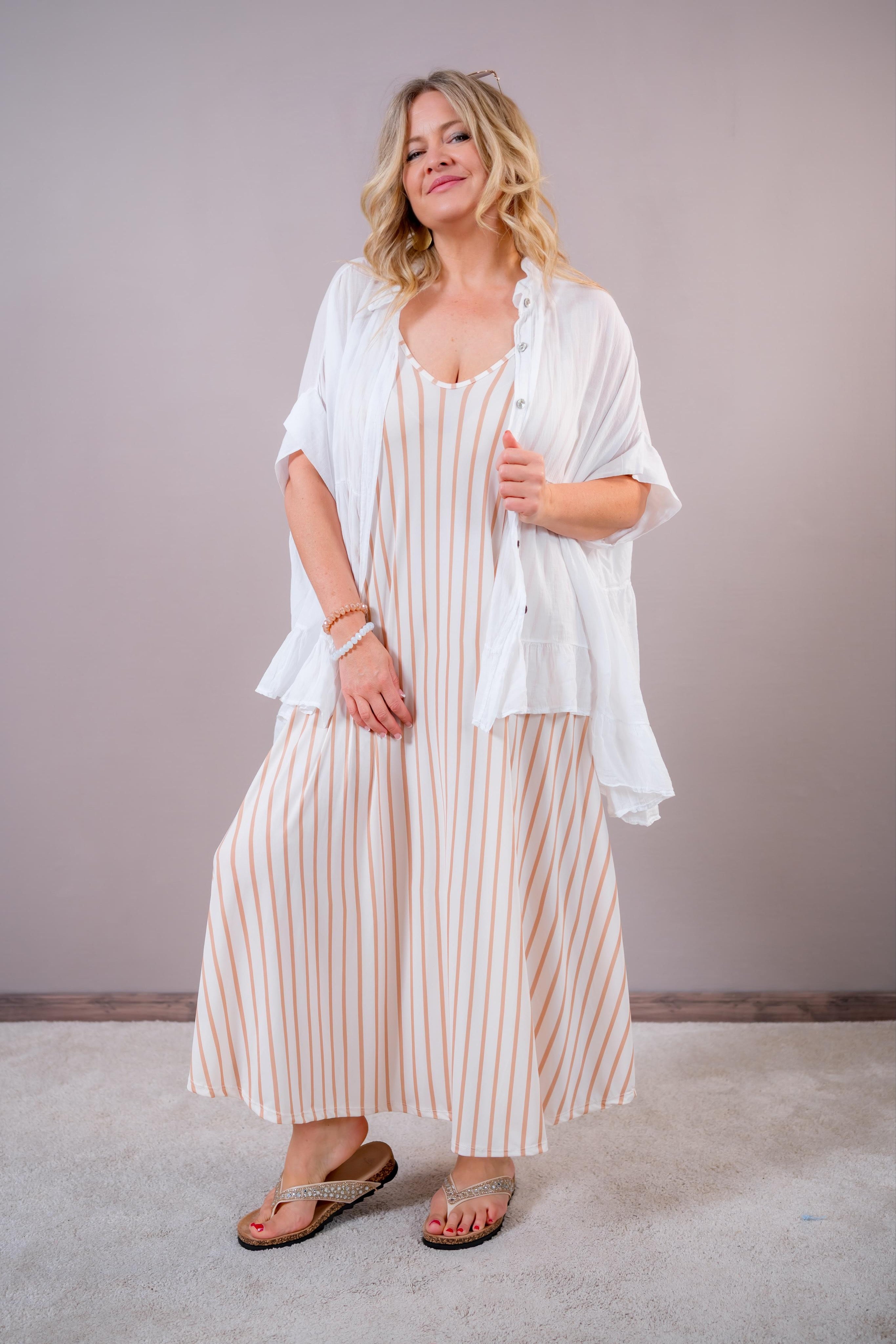 Leichte Oversize Bluse, weiß