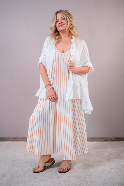 Leichte Oversize Bluse, weiß