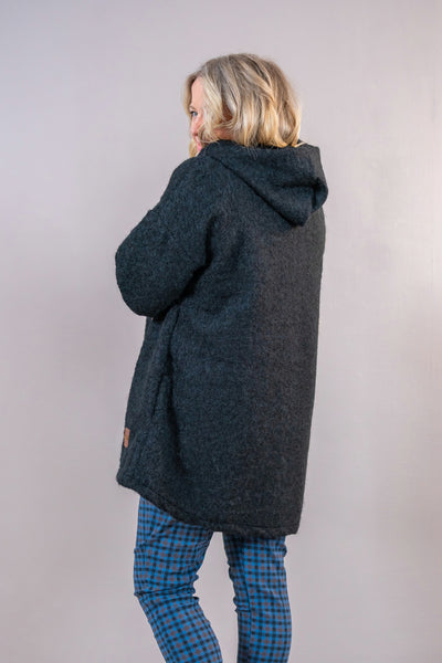 Longjacke Leo Love, schwarz