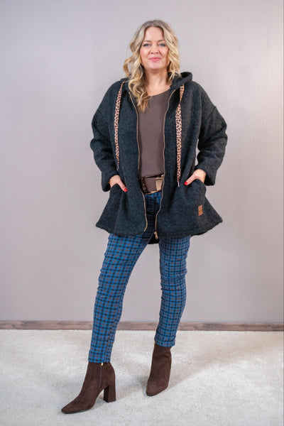 Longjacke Leo Love, schwarz