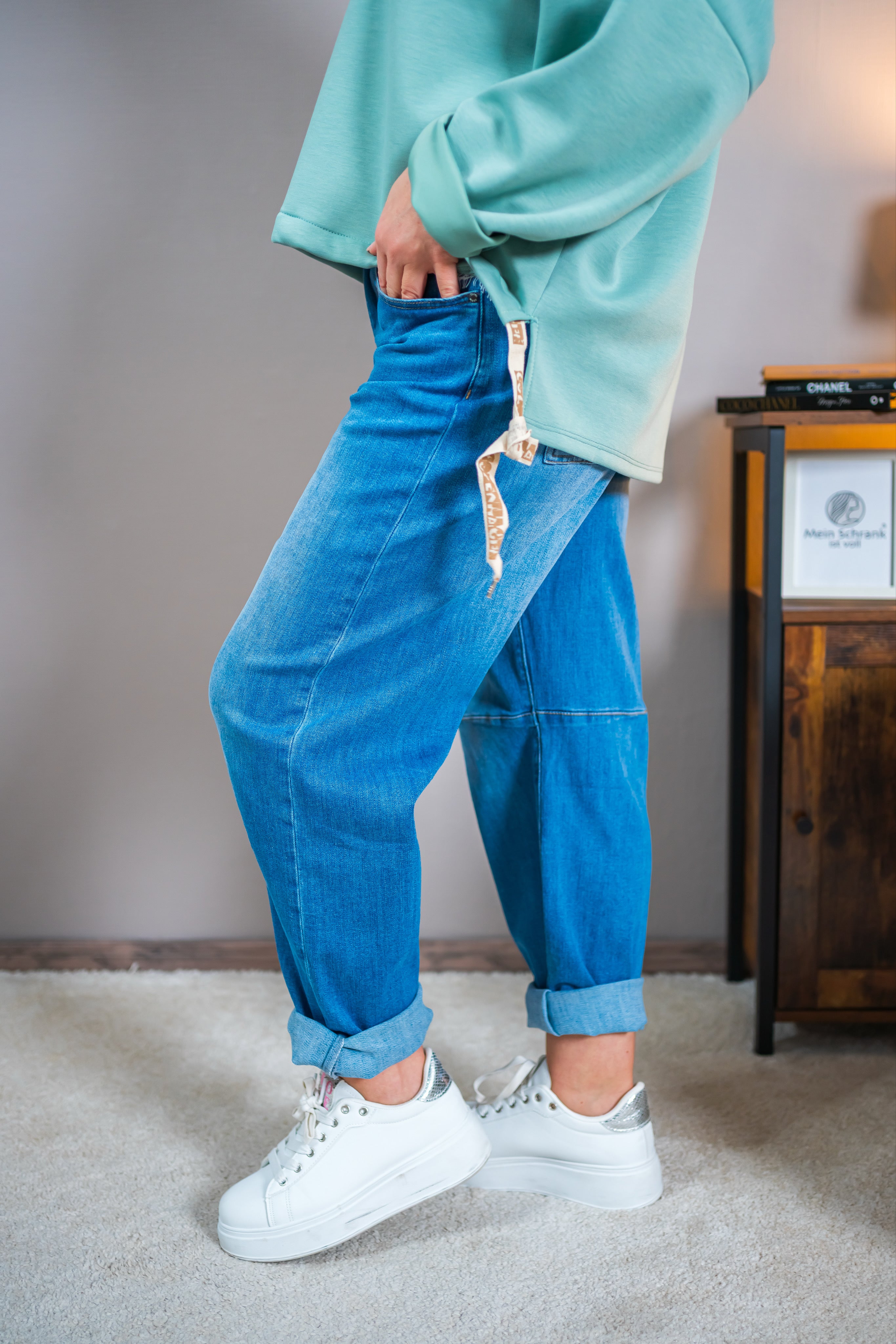 Relaxed Fit Jeans mit leichter Waschung
