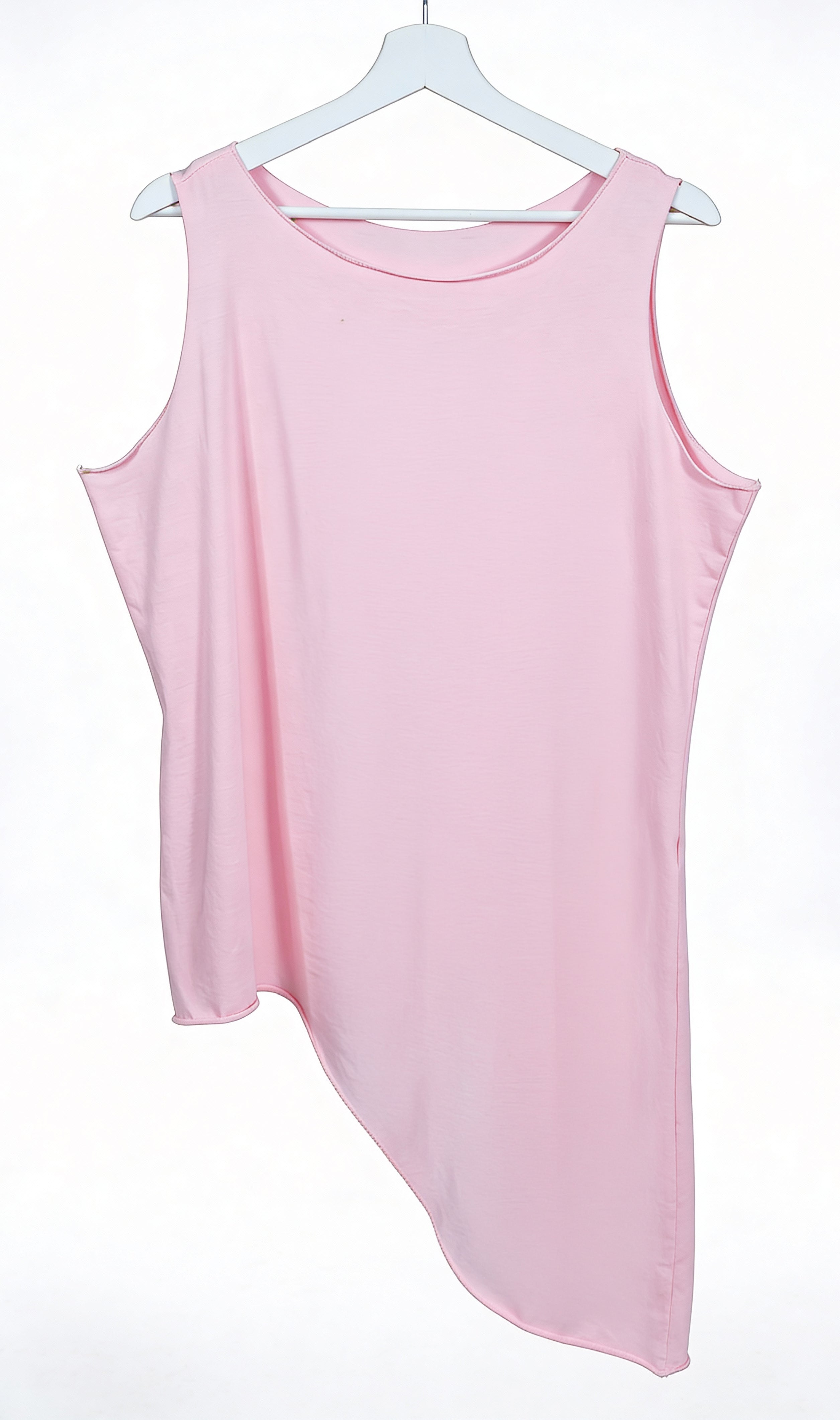 Asymmetrisches Longtop, rosa