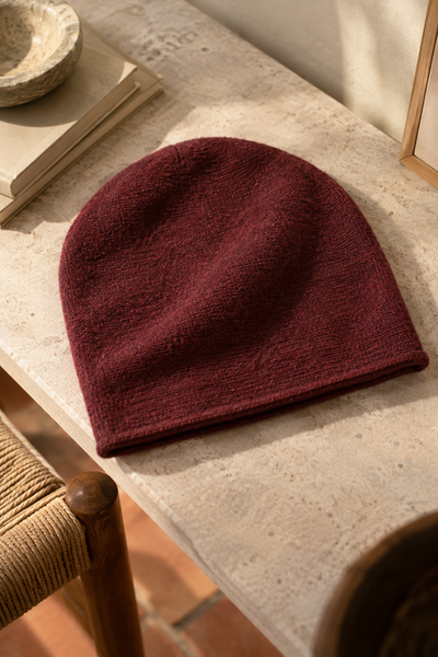 Soft Beanie Mütze Bordeaux