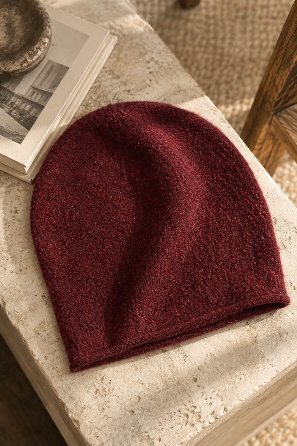 Soft Beanie Mütze Bordeaux