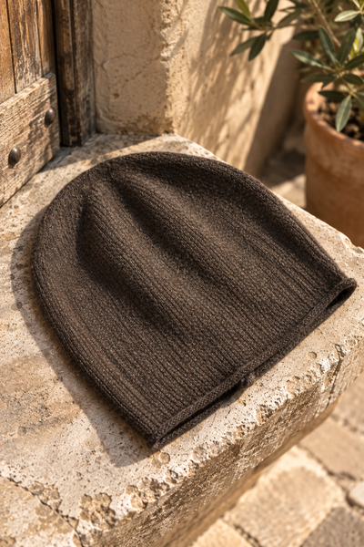 Soft Beanie Mütze Dunkelbraun
