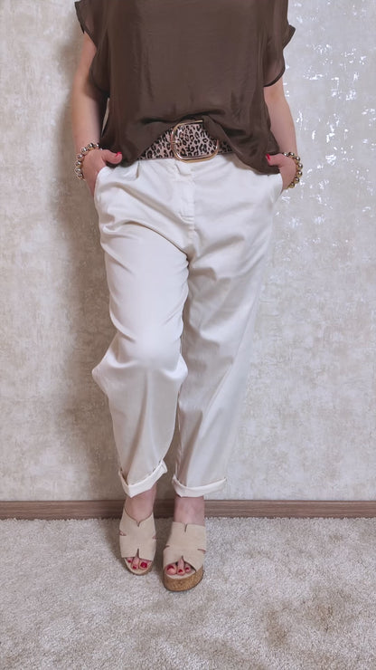 Stretchhose, Hellbeige