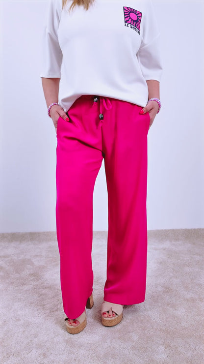 Stoffhose, pink