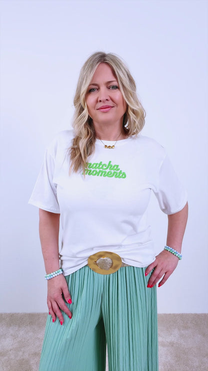 T-Shirt mit Stickerei