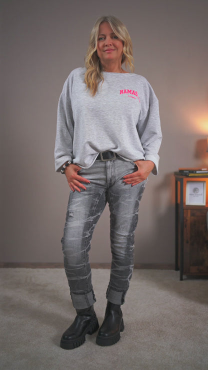 Jeans, washed grey