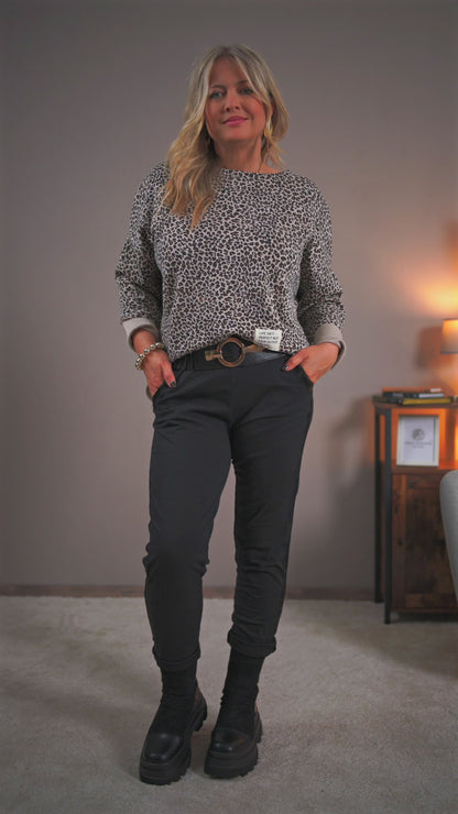 Stretchhose Casual Comfort in Schwarz