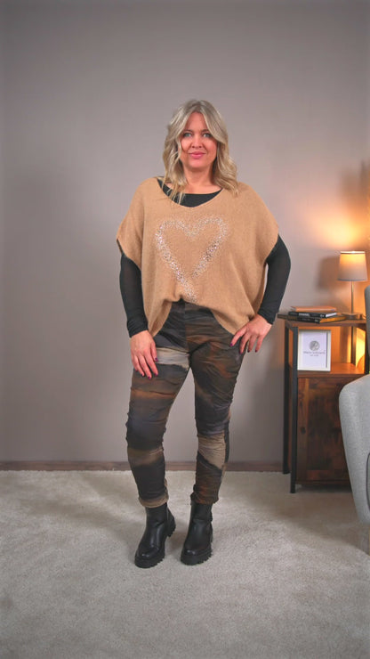 Jogpant mit Batik-Washed-Effekt