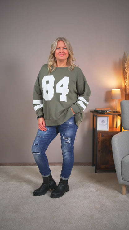 Sweater 84, olivgrün