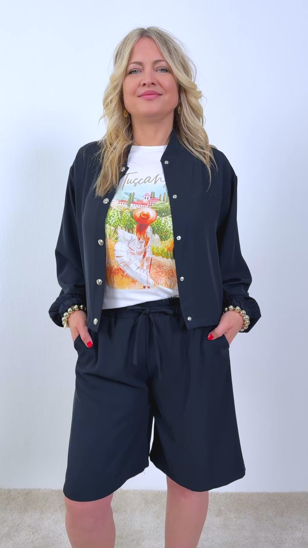 Leichter Blouson, marineblau
